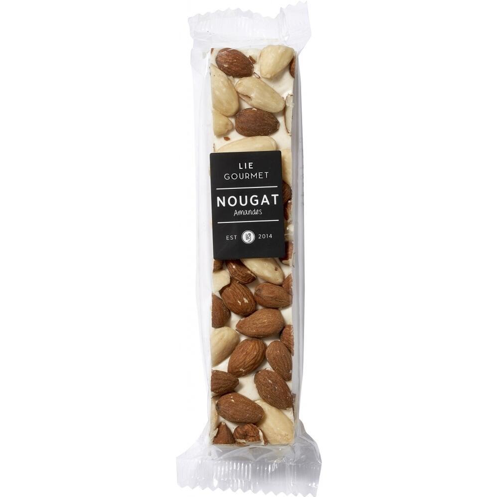 Lie Gourmet Fransk Nougat med Mandler - 100g Delikatesse