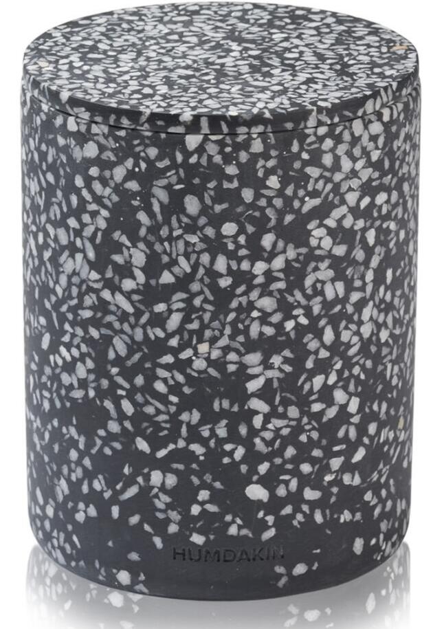 Humdakin Bologna Terrazzo Vase med Låg - Sort Dekoration