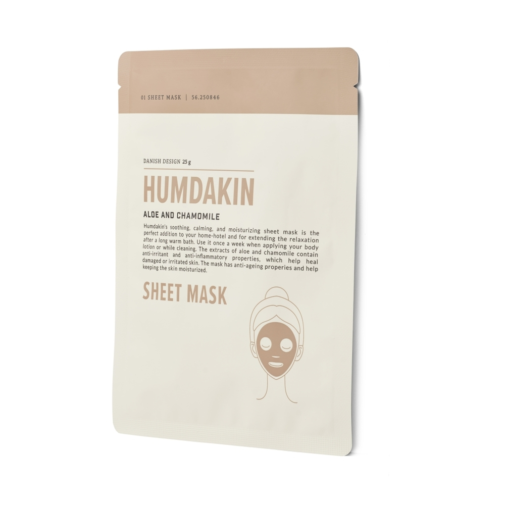 Beroligende Humdakin Sheet Mask med Aloe Vera og Kamille