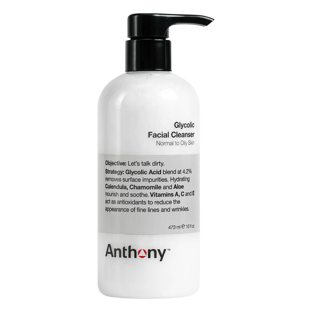 Anthony Logistics Glycolic Ansigtsrens 473 Ml - Bedst i test!