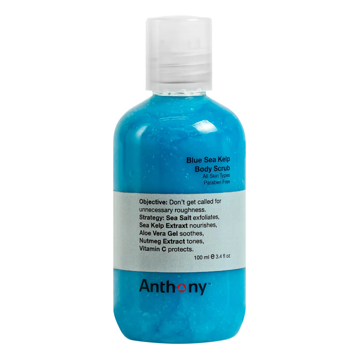 Anthony Logistics Blue Sea Kelp Bodyscrub - Rejsestørrelse 100 ml