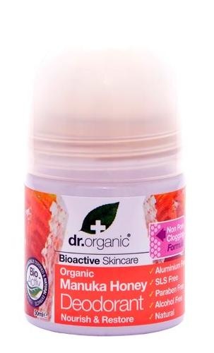 Dr. Organic Manuka Deo Roll-On 50ml - Antibakteriel Pleje