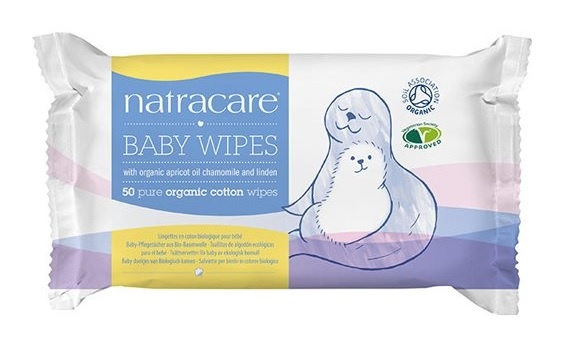 Natracare Baby Vådservietter - 100% Økologisk Bomuld 50 Stk
