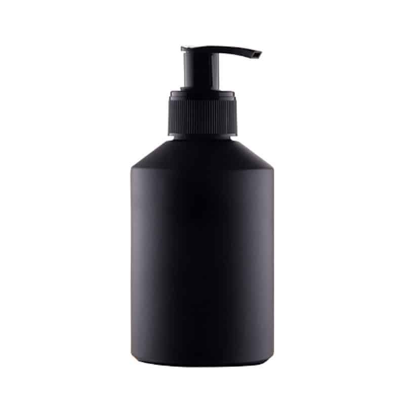 200 ml Sort Glasflaske med Pumpe