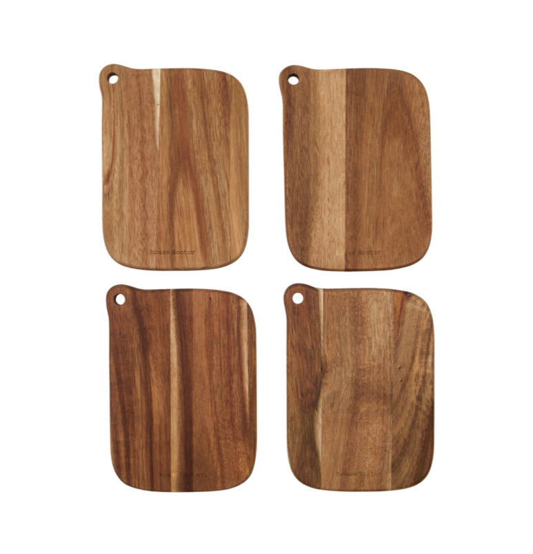 House Doctor Akacietræ Skærebrætter - 4 Stk til Dit Køkken