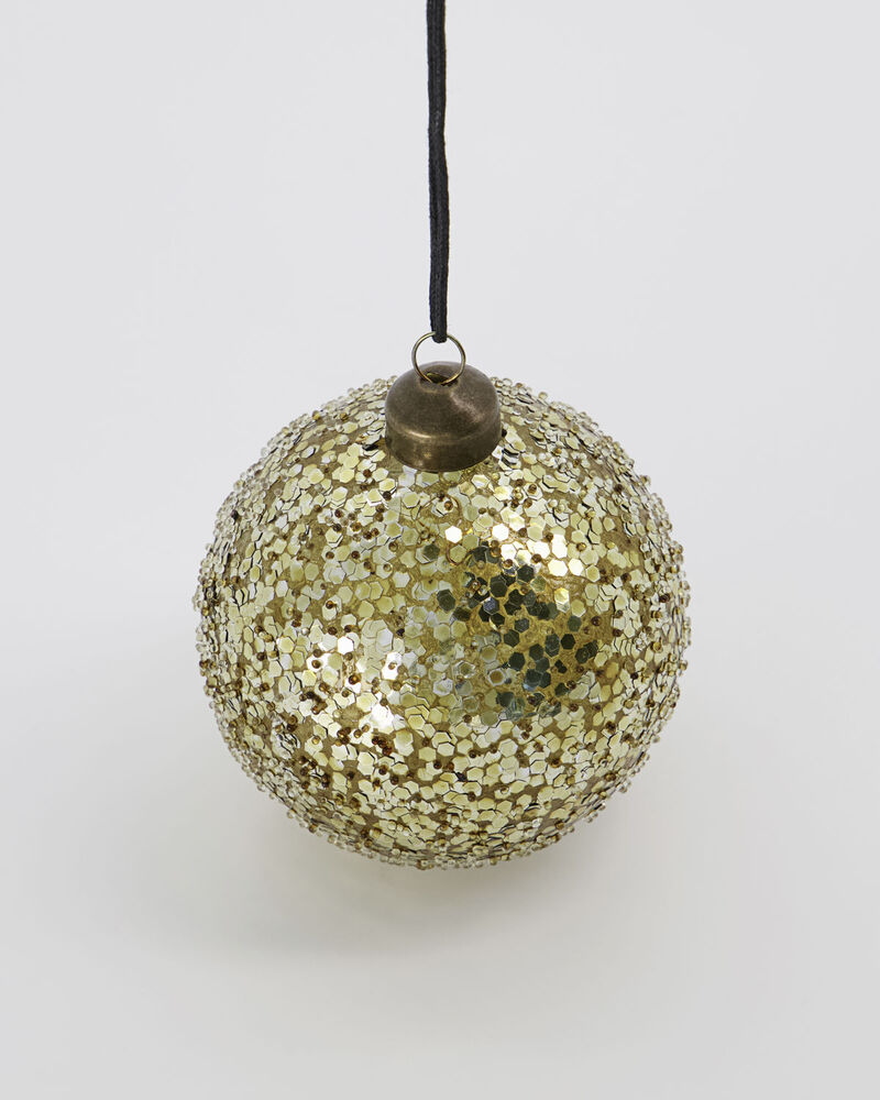 House Doctor Julepynt Chosen i Guld - Glitrende Kugle