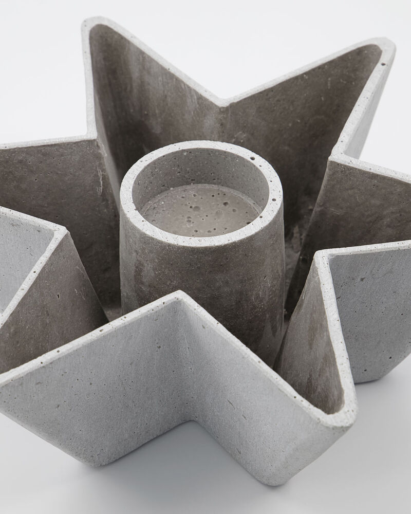 House Doctor Mold Star Lysestage - Grå Julepynt