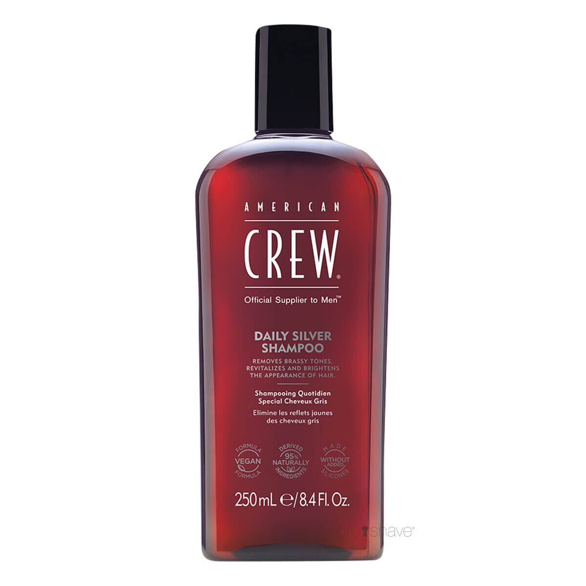 American Crew Daglig Sølvshampoo 250 Ml - Til Grå Hår