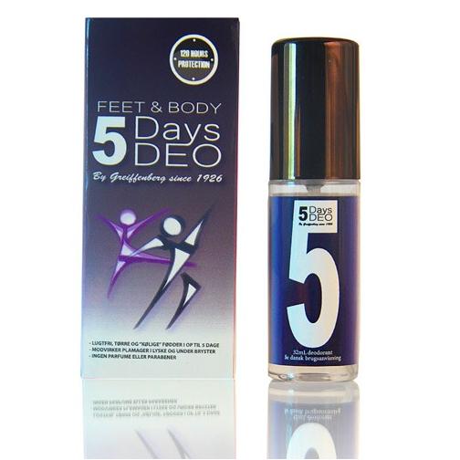 5 Dages Foddeodorant 32ml - Langtidsvirkende Duft