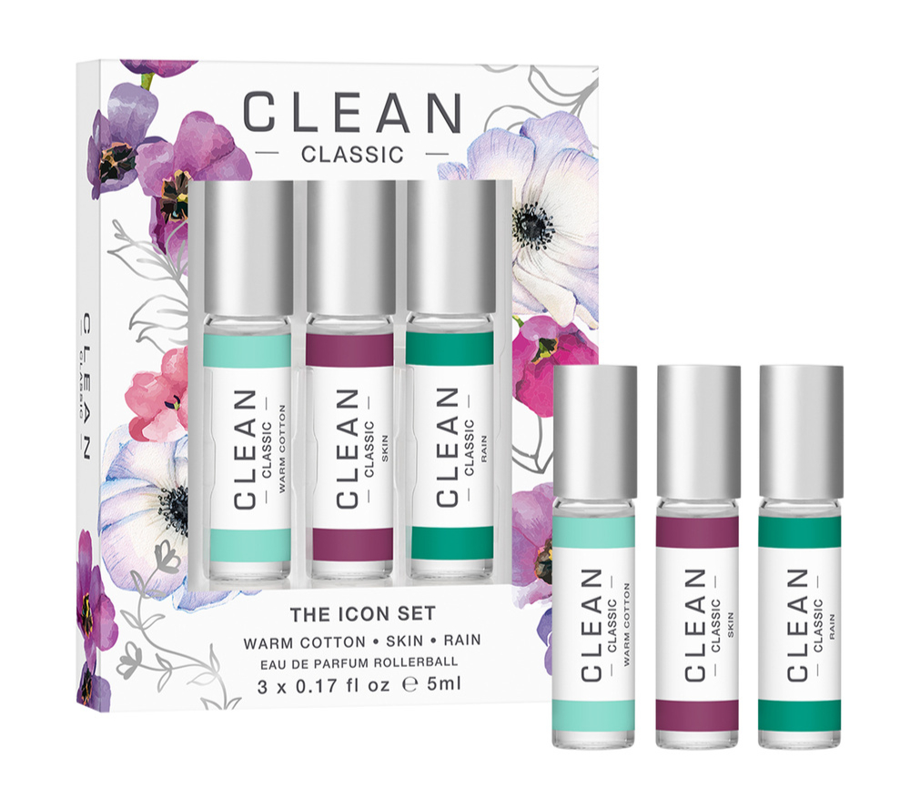 Clean Classic Rollerball Duft Sæt - The Icon Set 2024