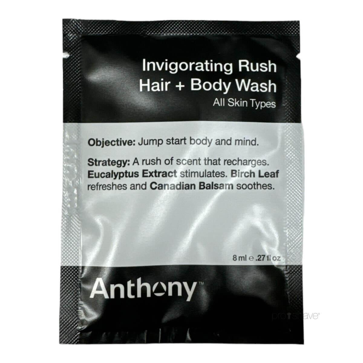 Anthony Logistics Forfriskende Hår- og Bodywash Prøve 8 Ml