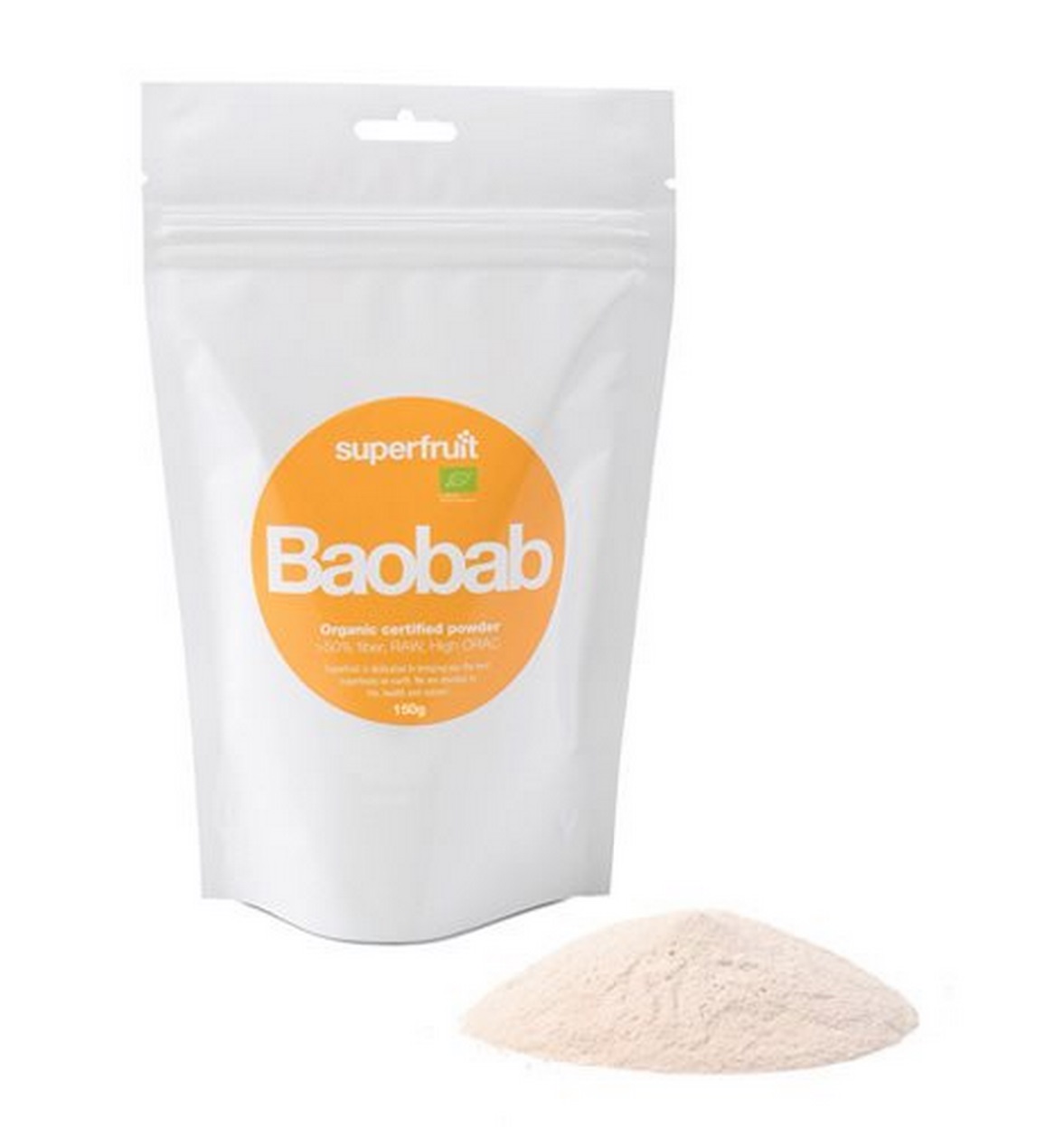 Baobab Pulver - Superfruit 150g til skønhed og velvære