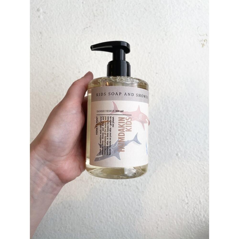 Humdakin Børnesæbe 3-i-1 med Honning og Mynte, 300ml