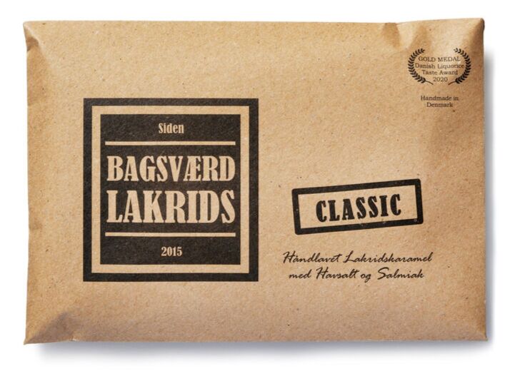 Bagsværd Lakrids Classic Plade 160g - Håndlavet Kvalitet