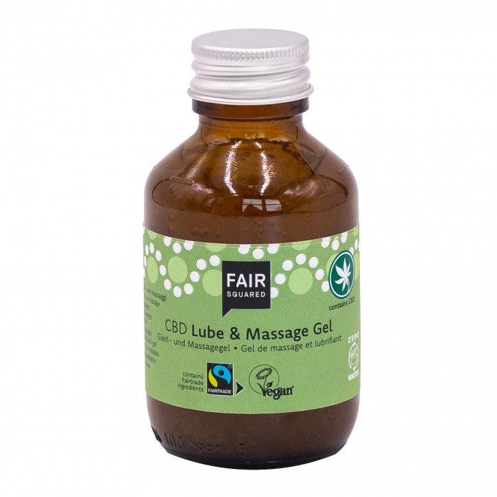 Fair Squared CBD Massage Glidegel 100ml - Økologisk Pleje