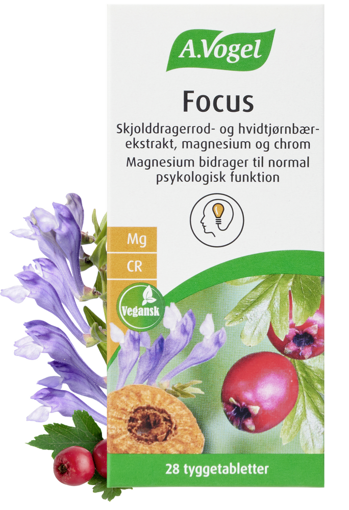 A.Vogel Focus 28 Tyggetabletter med Magnesium og Chrom