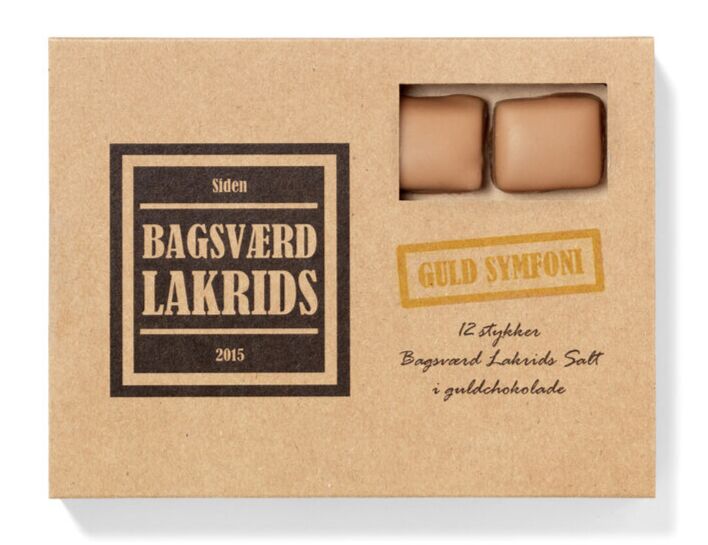 Bagsværd Lakrids Guld Symfoni æske 125g - Eksklusiv smag!