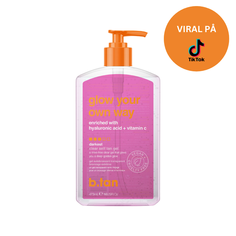 B Tan Glow Your Own Way 473ml - Sommerens Skønhedsprodukt!