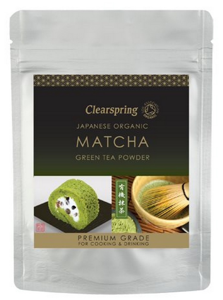 Matcha Grøn Te Pulver Clearspring Premium 40g - Økologisk Te