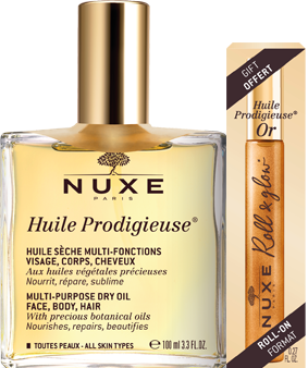 Nuxe Huile Prodigieuse Guld Roll-On 100ml + 8ml Gratis!