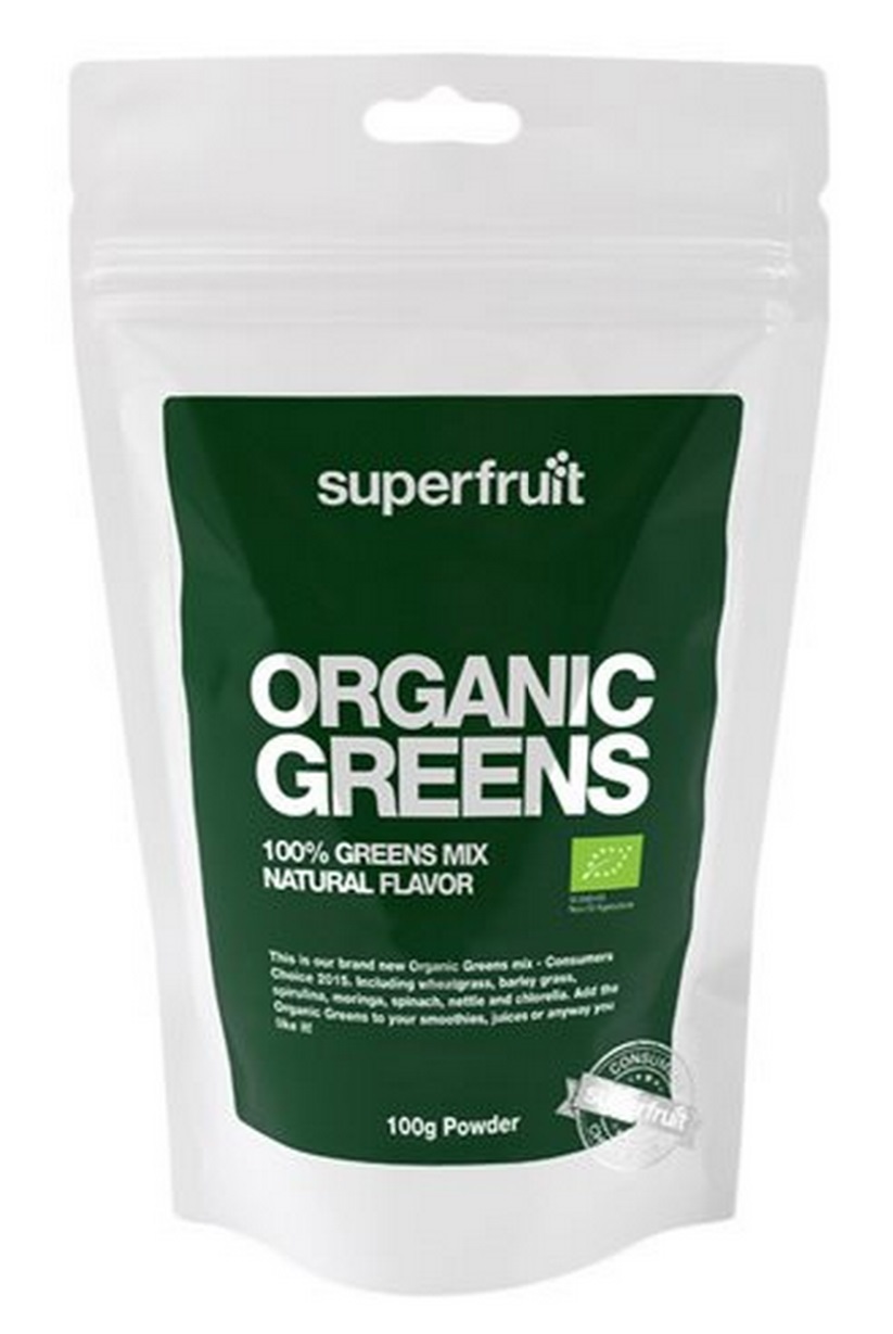 Økologisk Greens Pulvermix fra Superfruit 100g - Sundhedsboost