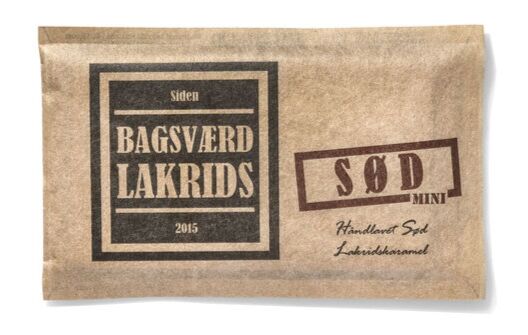 Bagsværd Lakrids Sød Mini 40g – Håndlavet Kvalitet