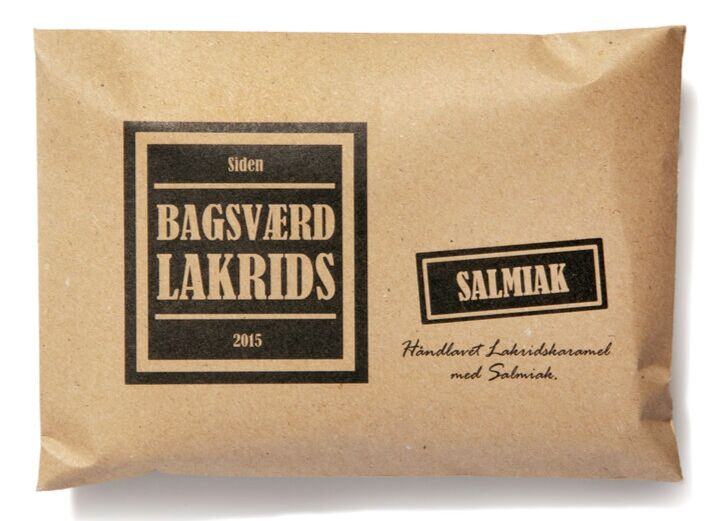 Bagsværd Lakrids Salmiak 160g - Håndlavet Kvalitet