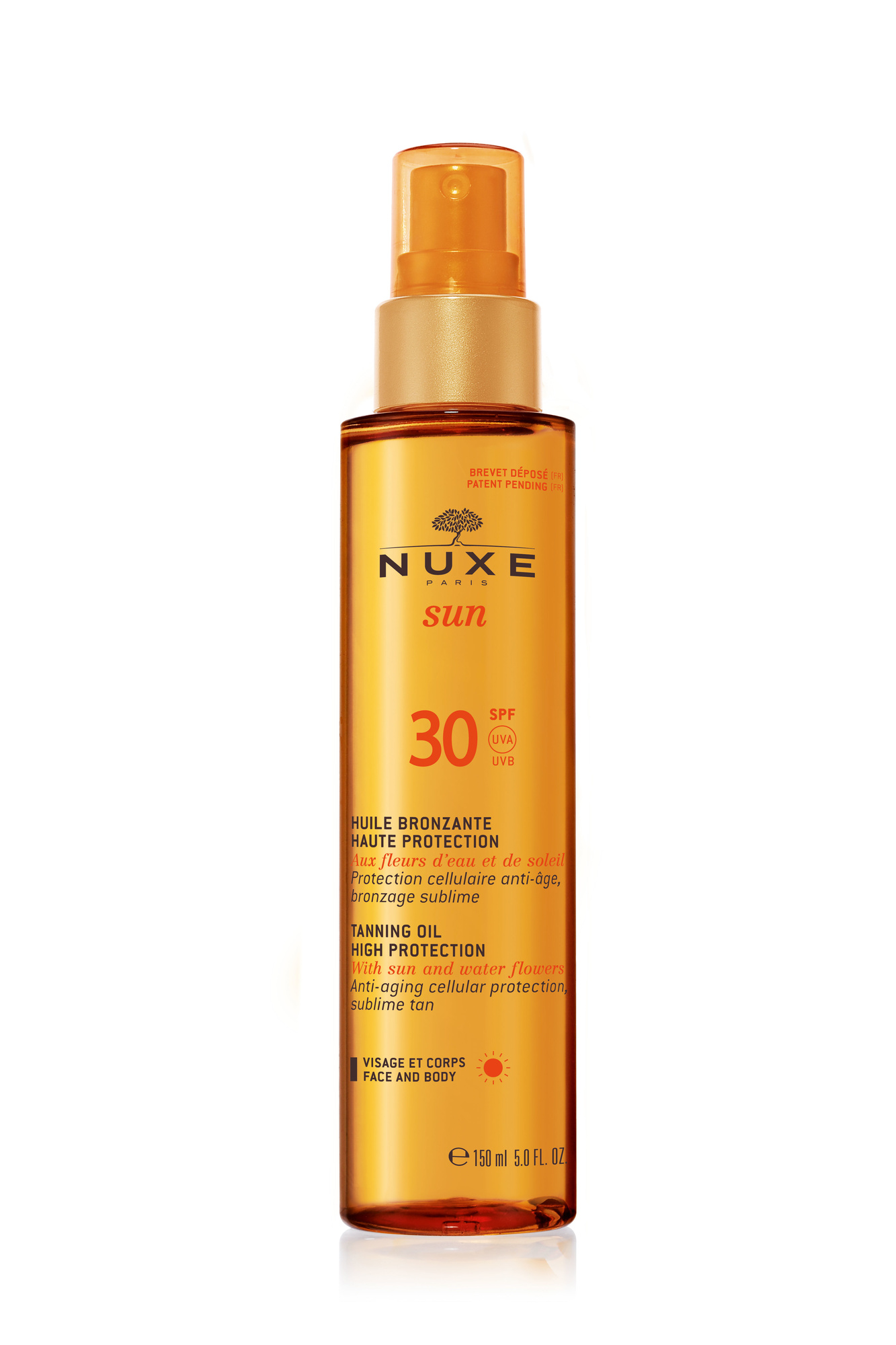 Nuxe Solbruningsolie til Ansigt & Krop SPF 30 - 150ml