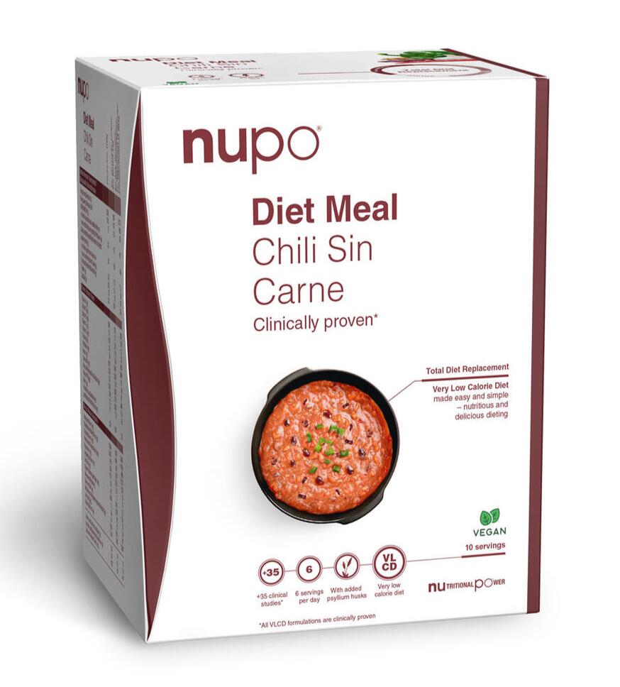 Nupo Diet Måltid Chili Sin Carne - 10 Portioner Vegansk