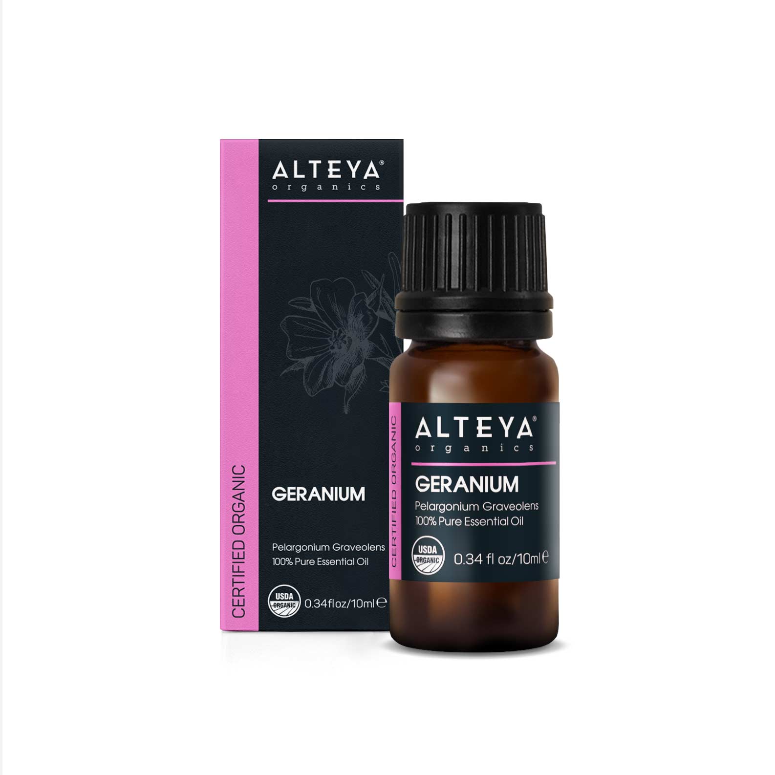 Alteya Organics Økologisk Geraniumolie til Aromaterapi