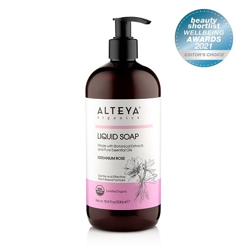 Alteya Organics Økologisk Flydende Sæbe med Geranium 500ml