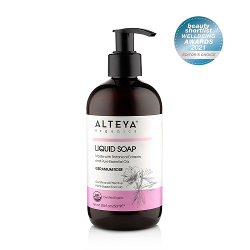 Alteya Organics Økologisk Flydende Sæbe med Geranium 250ml