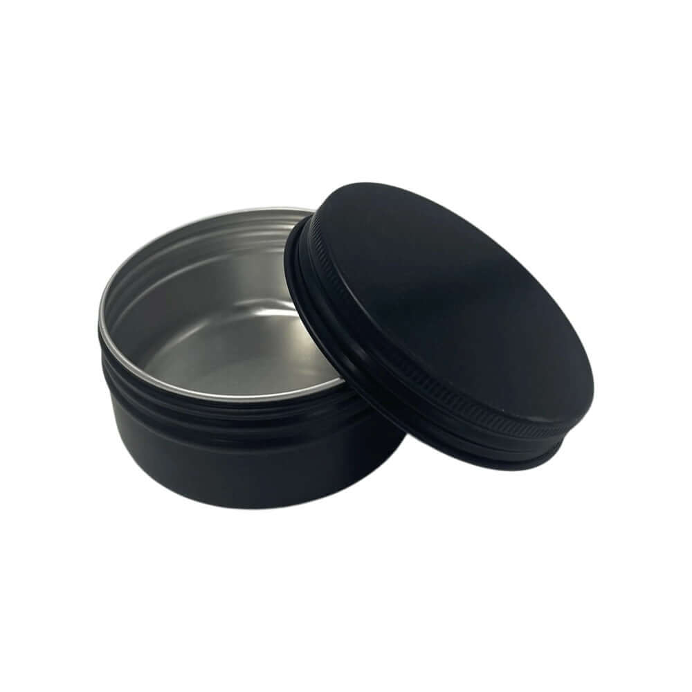 10 Ml Sort Aluminium Bøtte til Læbepomade - Hurtig Levering!