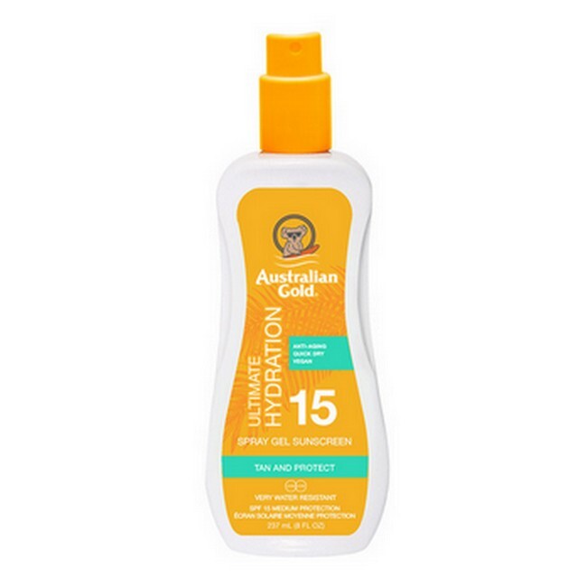 Australian Gold Solspray Gel SPF15 - 237 ml på tilbud!