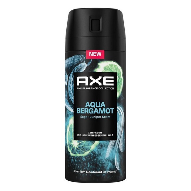 Axe Aqua Bergamot Deodorant Spray 150 ml - Super Tilbud!