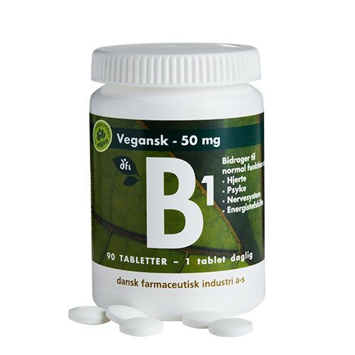 Dfi B1 50 Mg Vegansk - 90 Tabletter til Sundhed