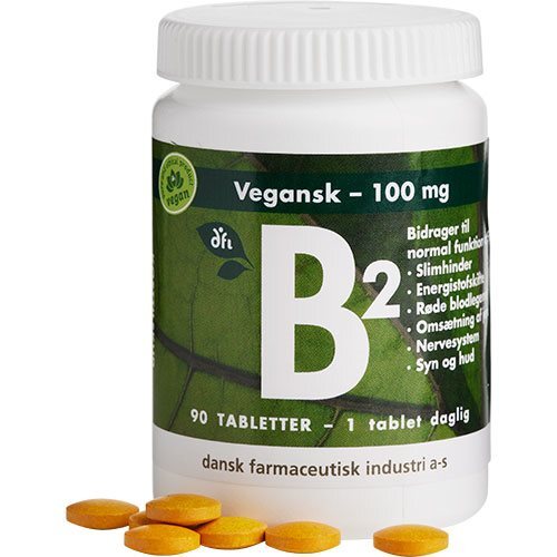 Dfi B2 100 Mg - 90 Veganske Tabletter til Skønhed