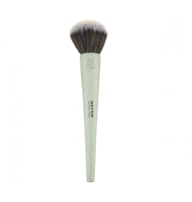 Beter Naturlig Fiber Makeup Pudderbørste - Mintgrøn