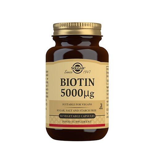 Solgar Biotin 5000 µg - Kosttilskud til Skønhed