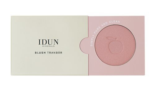 Idun Minerals Blush Tranbær Lys Pink 5g - Makeup Glød