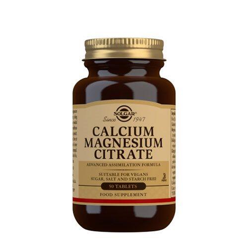 Solgar Calcium Magnesium Citrate - 50 tabletter til veganere
