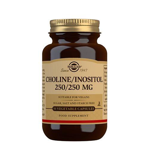 Solgar Choline Inositol 250 mg - Vegetabilske kapsler