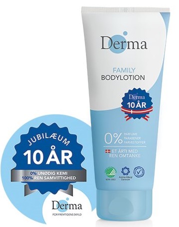 Derma Bodylotion 200 Ml - Miljøvenlig Pleje til Huden