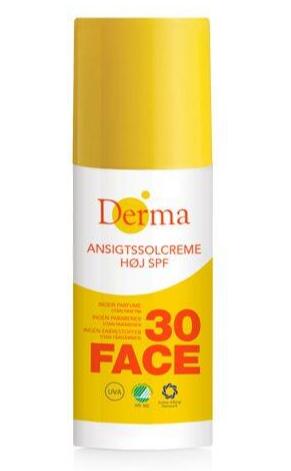 Derma Ansigtssolcreme SPF 30 - Beskyttelse til huden