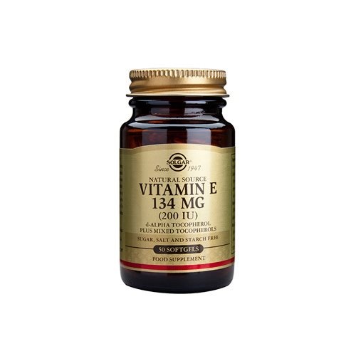 Solgar E-vitamin 134 mg - 50 vegetabilske kapsler
