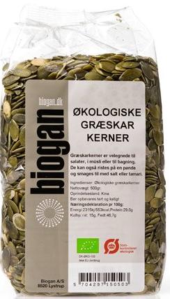 Græskarkerner Økologiske 500g - Perfekt til bagning og snacks