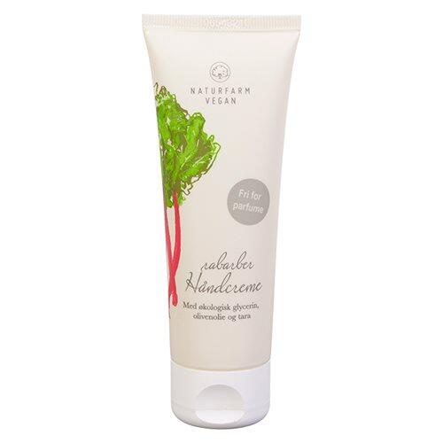 Naturfarm Vegansk Håndcreme med Rabarber 75ml - Udsalg!