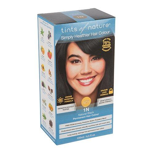 Tints Of Nature Økologisk Hårfarve 1N Sort 130ml