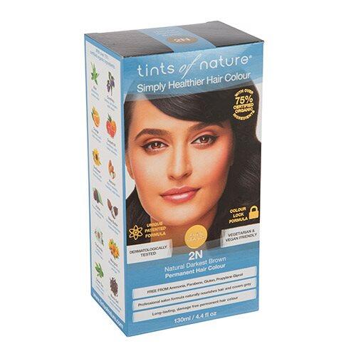 Tints Of Nature Økologisk Hårfarve 2n Mørkebrun 130ml