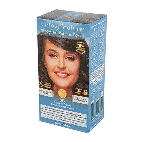 Tints Of Nature Økologisk Hårfarve 6C Mørk Askeblond 130ml